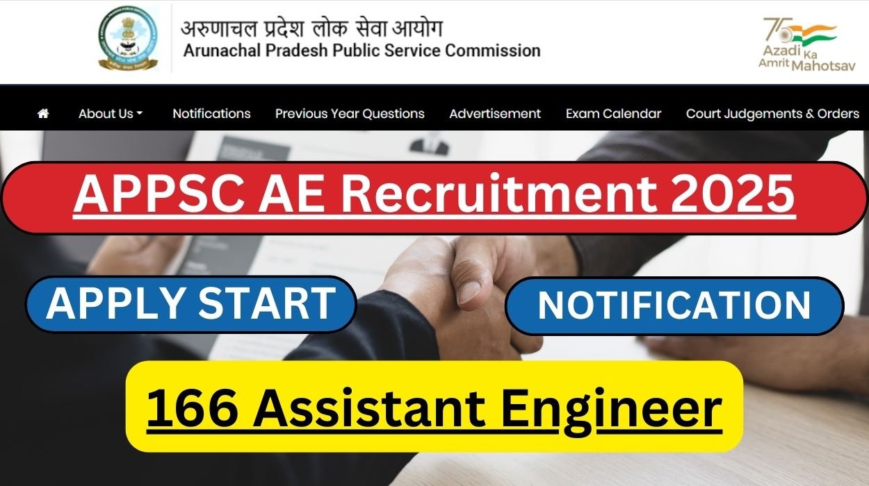 APPSC AE Recruitment 2025 for Assistant Engineer 166 Vacancies Apply Online