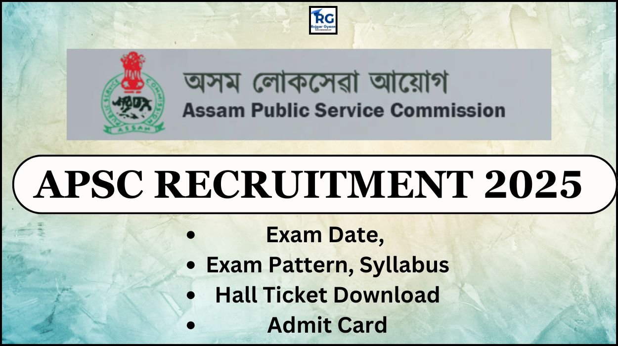 APSC Recruitment 2025 Notification Out Junior Engineer 160 Vacancies Apply
