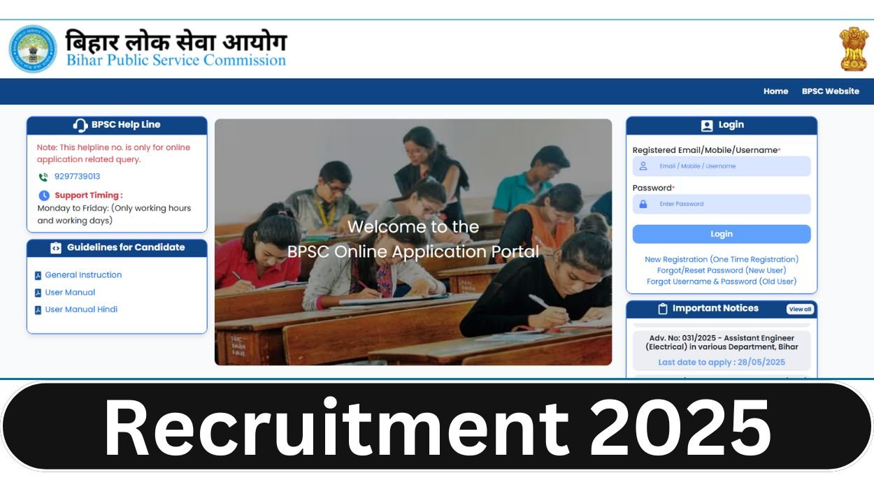 BPSC Junior Laboratory Assistant Recruitment 2025 for 10 Vacancies