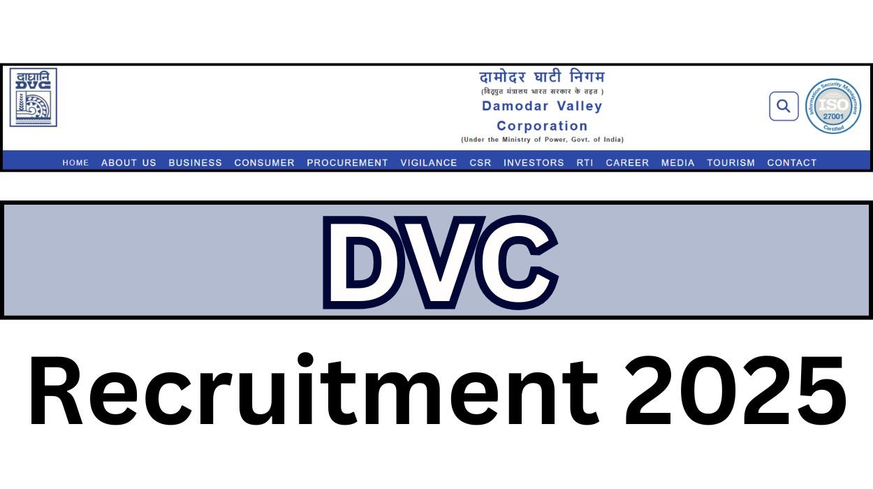 DVC Recruitment 2025 for 67 Deputy Manager Posts Apply Online