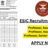 ESIC Recruitment 2025