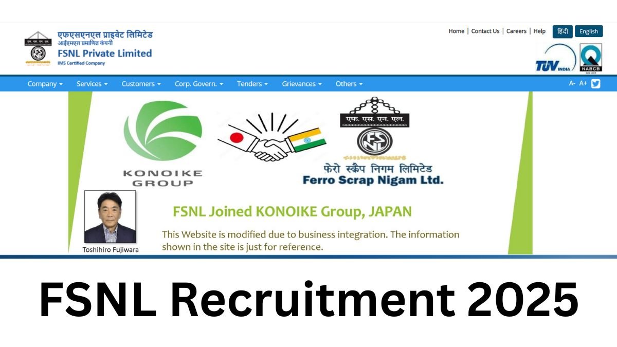 FSNL Recruitment 2025 for 44 Manager, Executive Vacancies Apply online