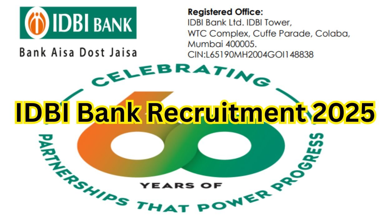 IDBI Bank Recruitment 2025 Apply Online for 676 Junior Assistant Manager Grade O Post