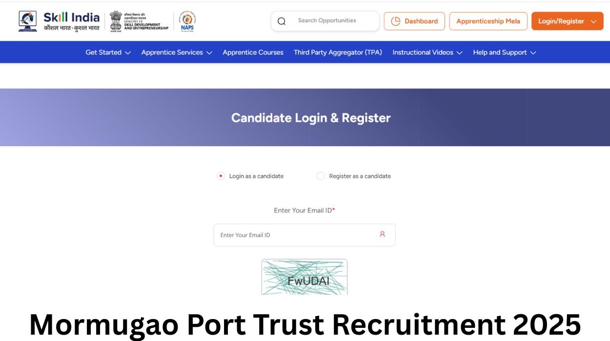 Mormugao Port Trust Recruitment 2025 for 84 Apprentice Vacancies Apply Direct Selection