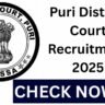 Puri District Court Recruitment 2025