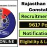 Rajasthan Police Constable Recruitment 2025