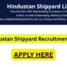 Hindustan Shipyard Recruitment 2025