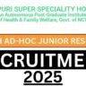 JSSH Ad-hoc Junior Resident Recruitment 2025