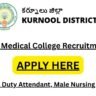 Kurnool Medical College Recruitment 2025