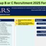 DSSSB Group B or C Recruitment 2025