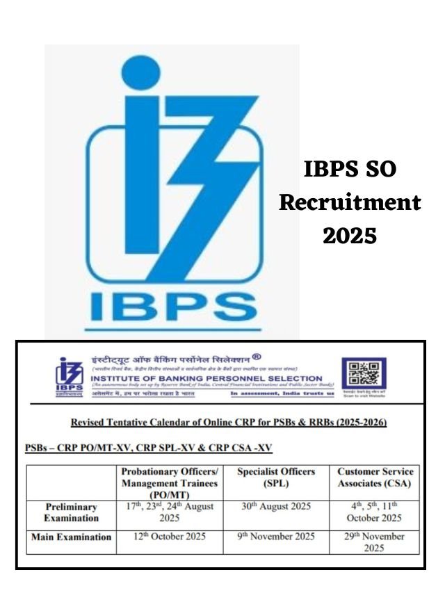 IBPS SO Recruitment 2025 Apply Start