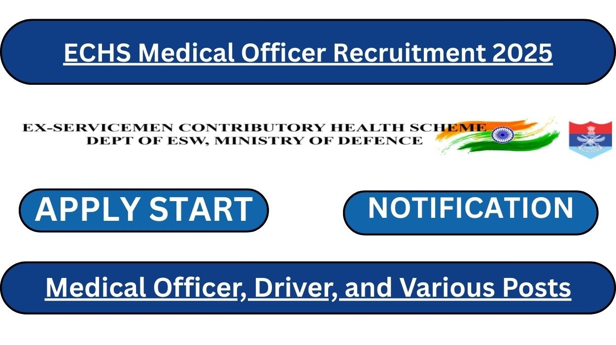 ECHS Medical Officer Recruitment 2025