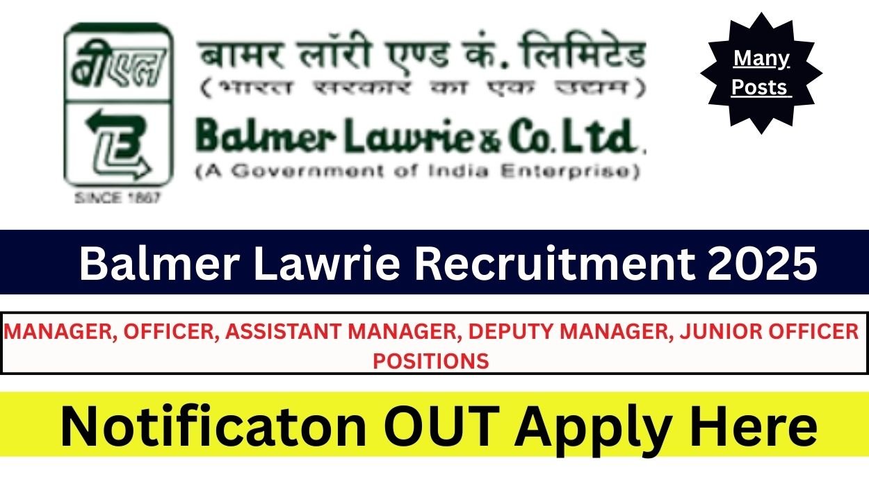 Balmer Lawrie Recruitment 2025