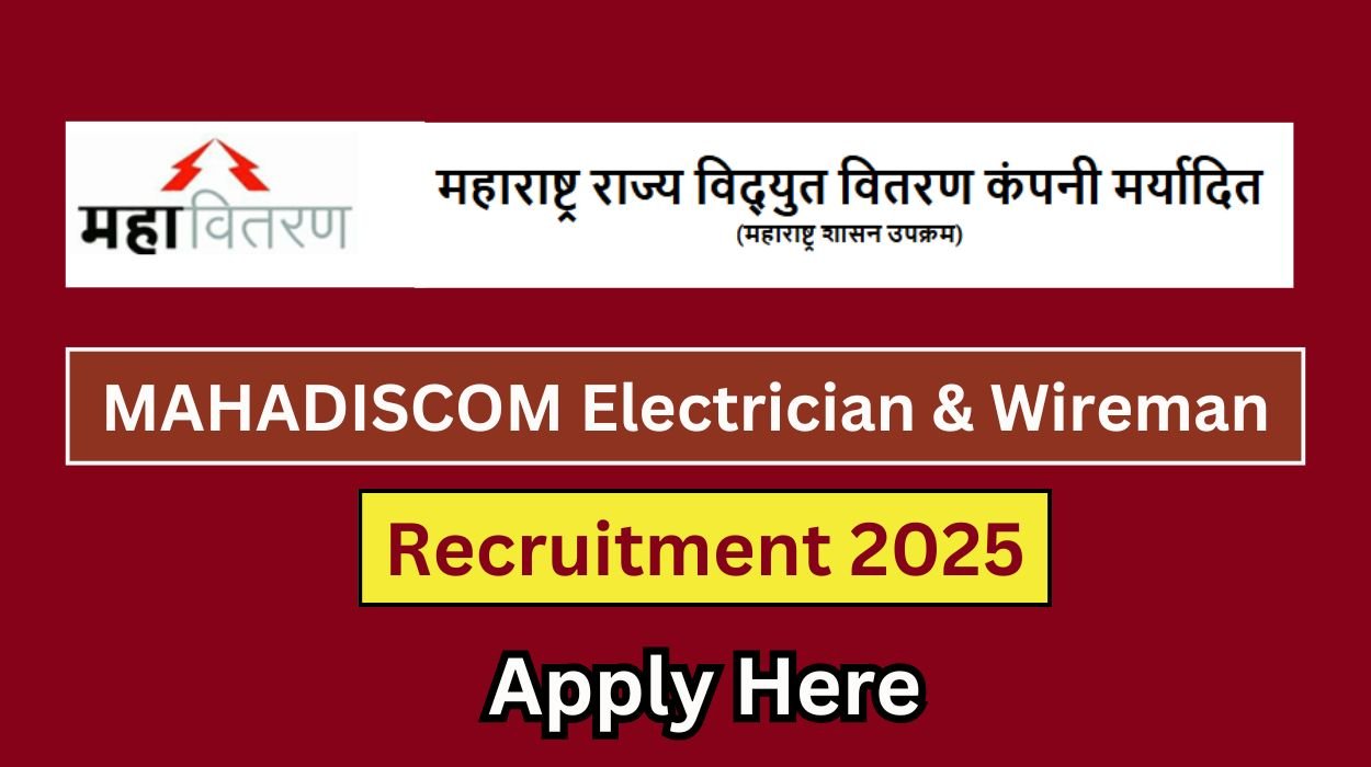 MAHADISCOM Electrician & Wireman Recruitment 2025