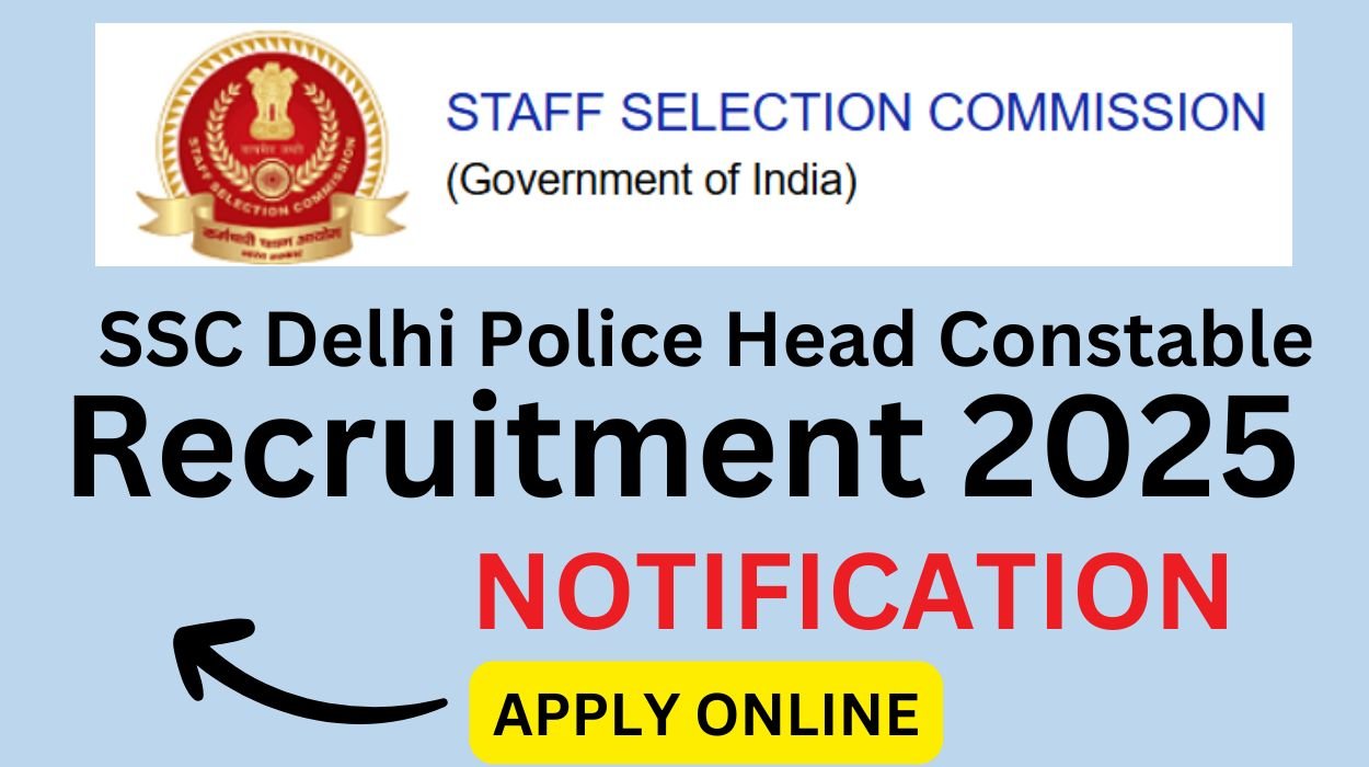SSC Delhi Police Head Constable Recruitment 2025