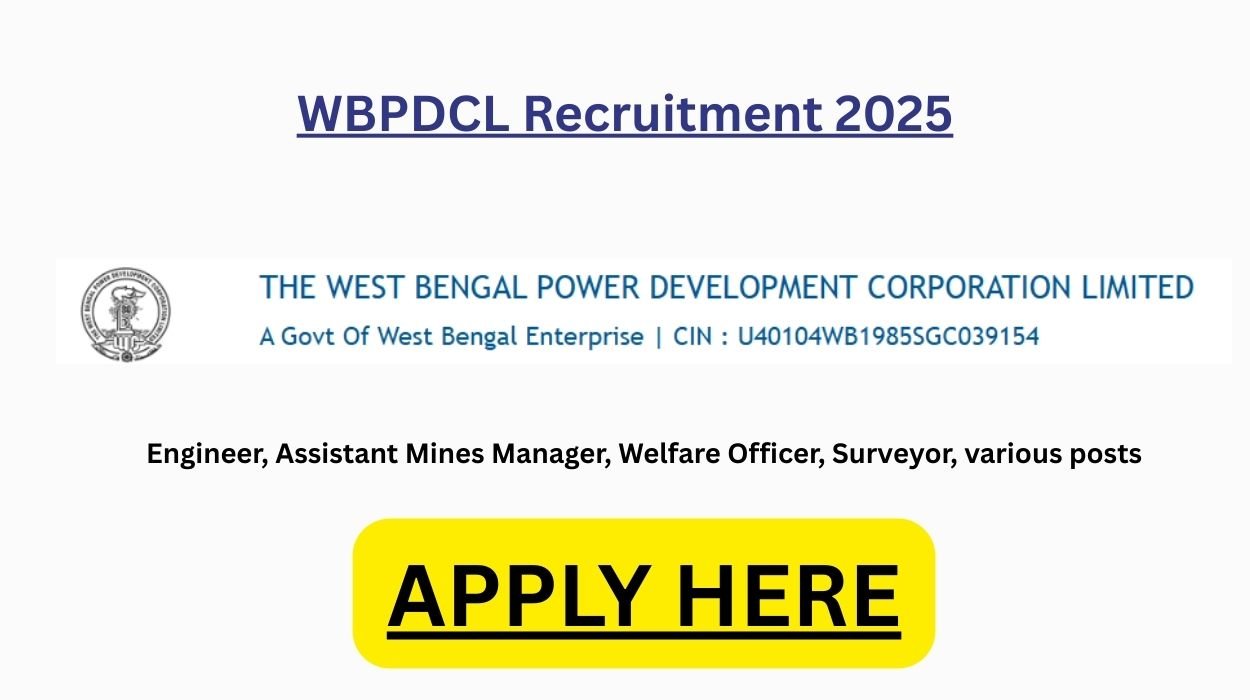WBPDCL Recruitment 2025
