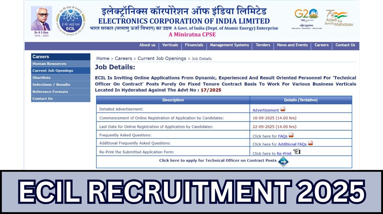 ECIL Recruitment 2025