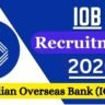 Indian Overseas Bank Recruitment 2026 for 25 Vacancies Apply online