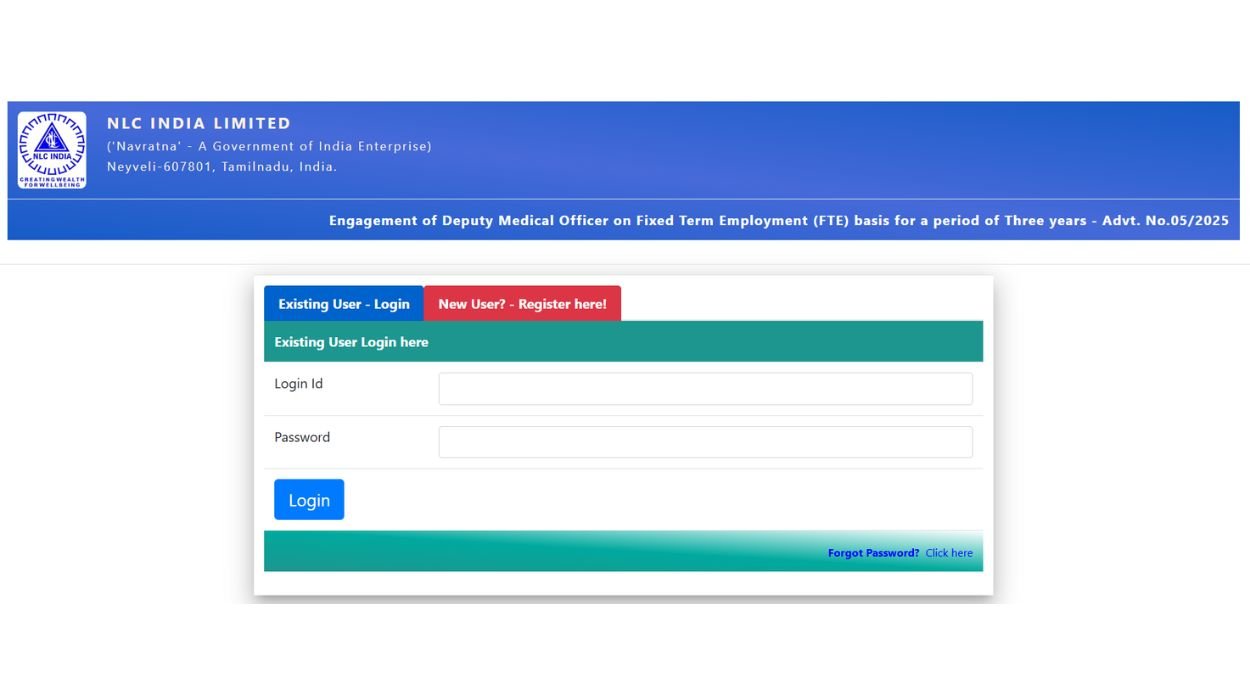 NLC Recruitment 2026 Apply Online for Deputy Medical Officer Posts