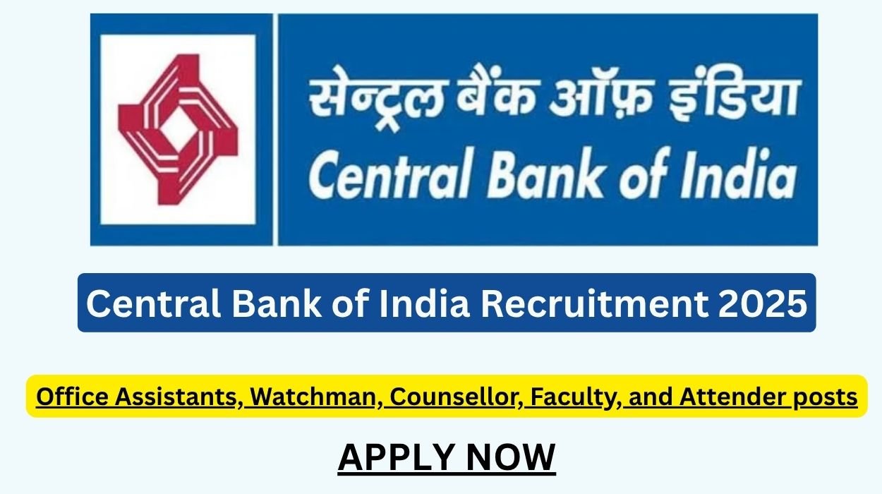 Central Bank of India Recruitment 2025
