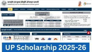 UP Scholarship 2025-26 Online Form, Pre, Post Matric & Dashmottar Apply