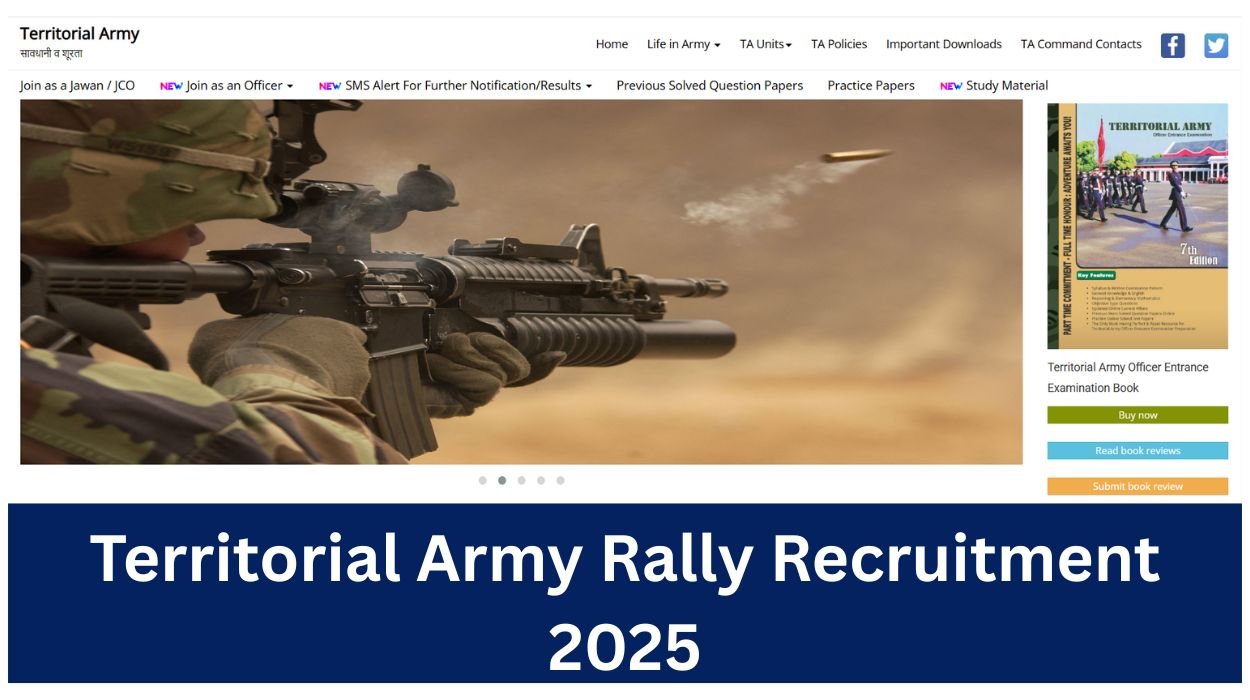 Territorial Army Rally Recruitment 2025