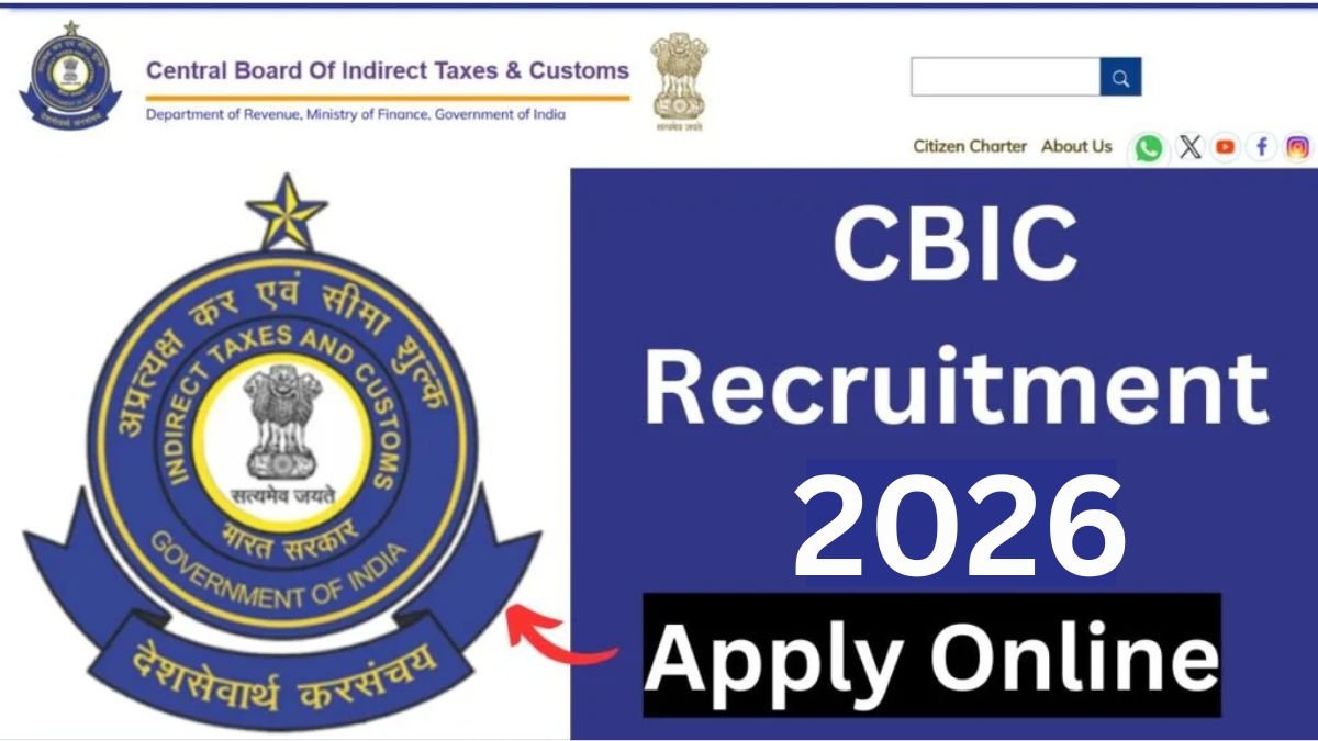 CBIC Notification 2026 – Apply Offline for 172 Additional Assistant Director Posts