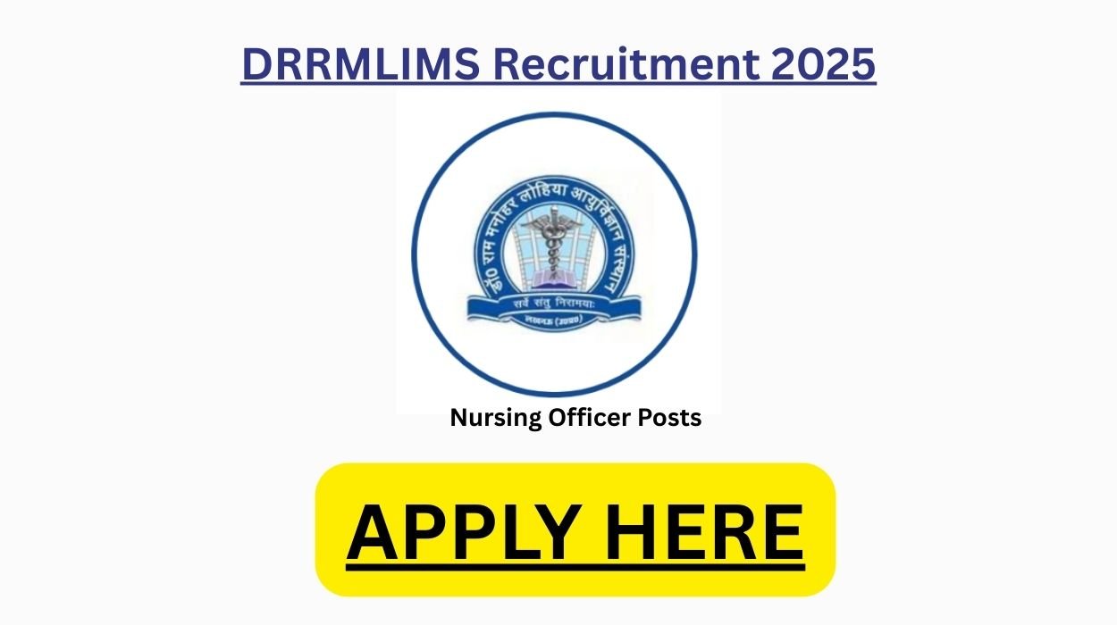 DRRMLIMS Recruitment 2025 for 422 Nursing Officer Vacancies Apply online