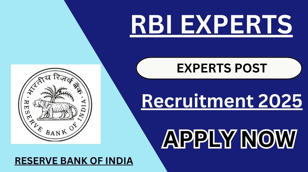 RBI Experts Recruitment 2025 for 93 Vacancies Apply online