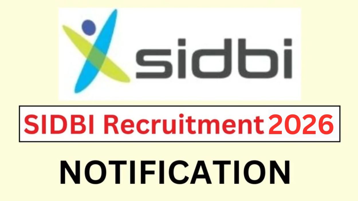 SIDBI Recruitment 2026 Apply for 03 Specialist Officer Posts