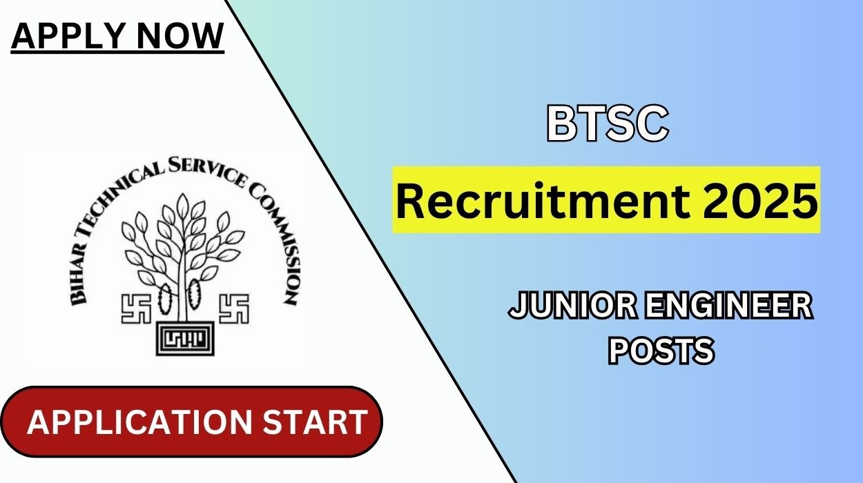 BTSC Recruitment 2025 for 2809 Junior Engineer Posts Apply Online