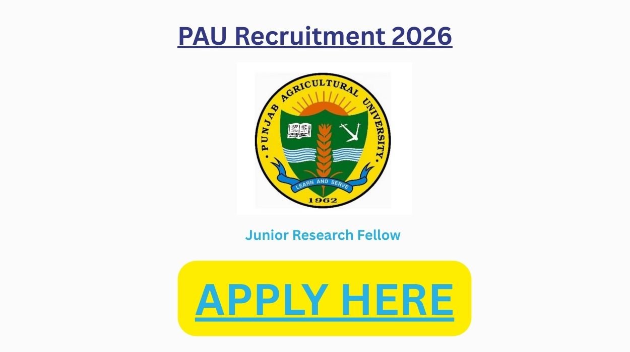PAU Recruitment 2026