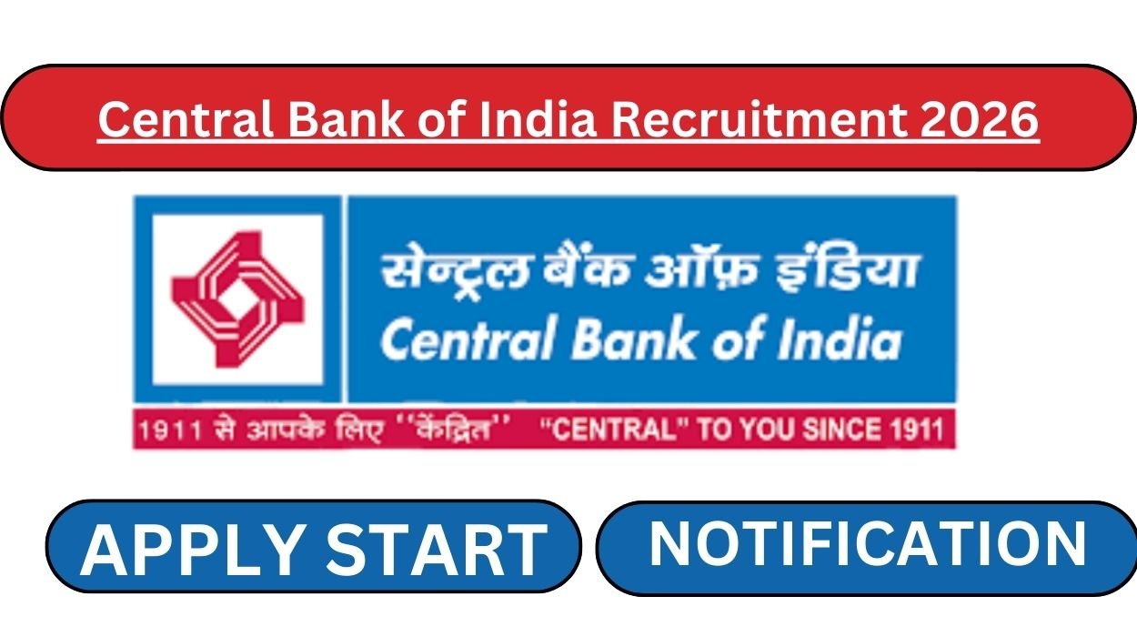Central Bank of India Recruitment 2026 for Business Correspondent Supervisor Posts Apply Offline