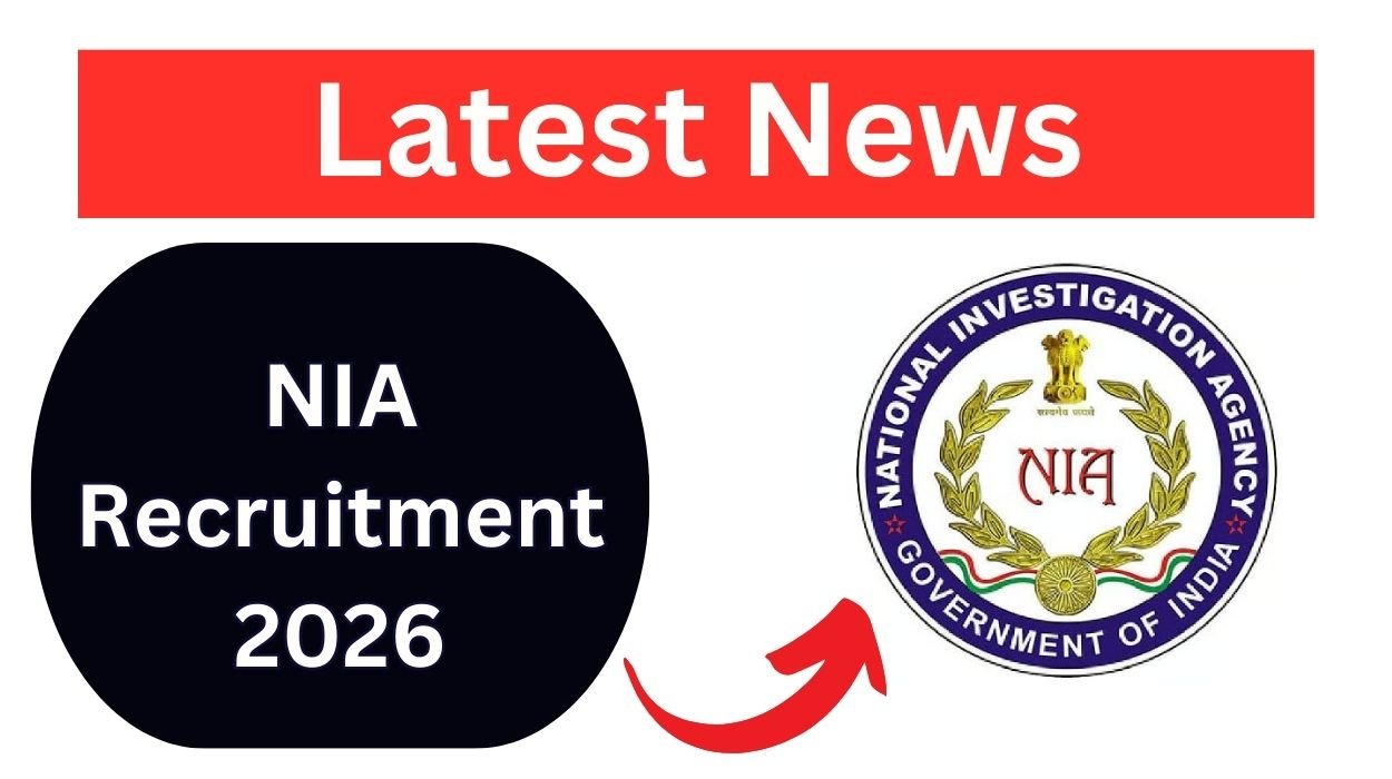 NIA Recruitment 2026 for 40 Vacancys Apply Offline