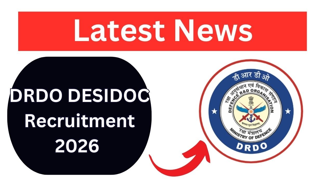 DRDO DESIDOC Recruitment 2026 for 02 Junior Research Fellow Posts Walk-in interview
