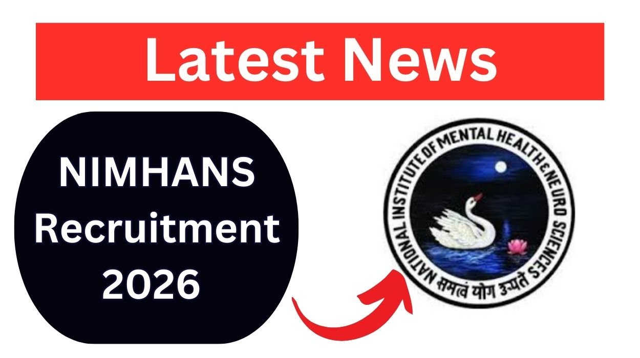 NIMHANS Recruitment 2026 for Project Research Scientist I Posts Apply offline
