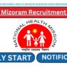 NHM Mizoram Recruitment 2026