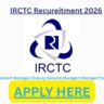 IRCTC Recureitment 2026